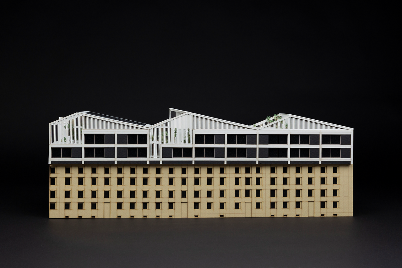 front view of the architectural model
