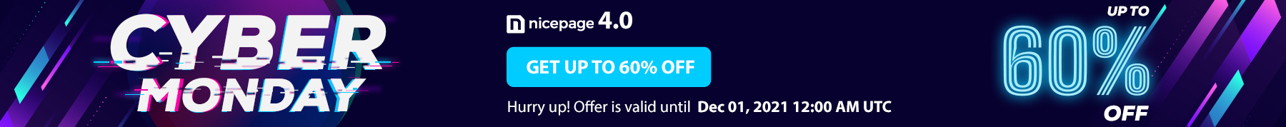 Cyber Monday Sale! Up to 60% off!