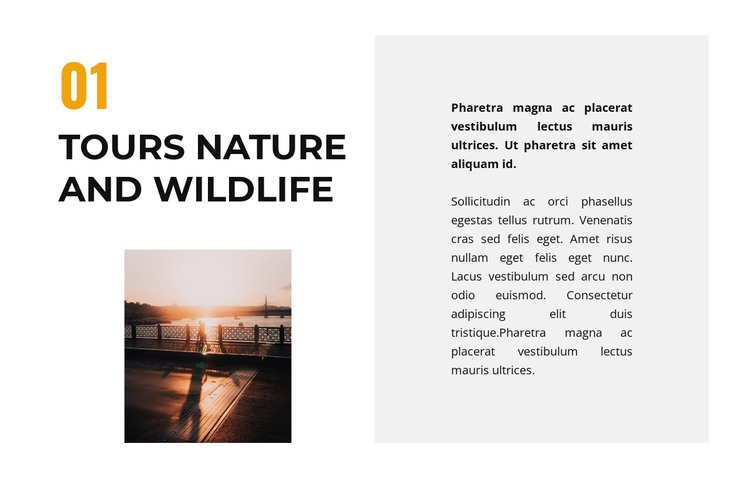 Life in the wild HTML Template