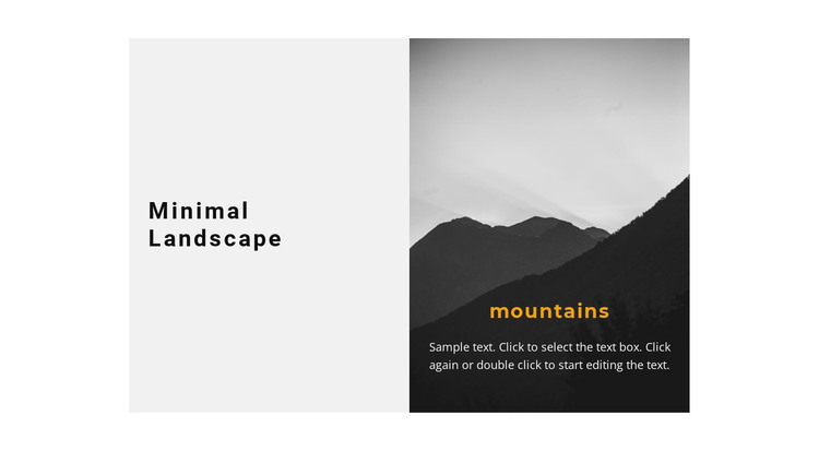 Mountain landscape HTML Template