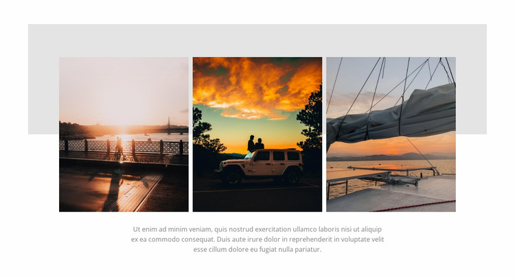 Sunset landscapes Website Mockup
