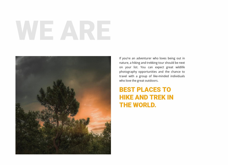 We protect nature Website Template