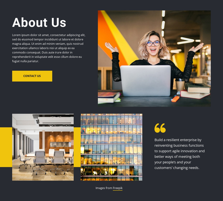 We care about our customers Template
