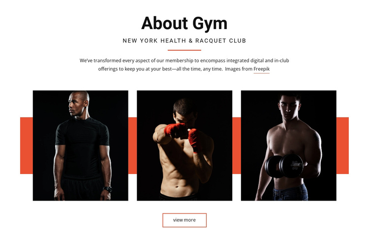 About Gym Joomla Template
