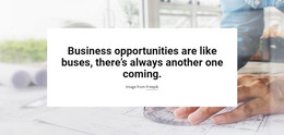 Business Opportunities