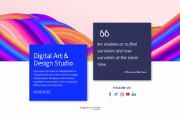 Art & Design Website Templates
