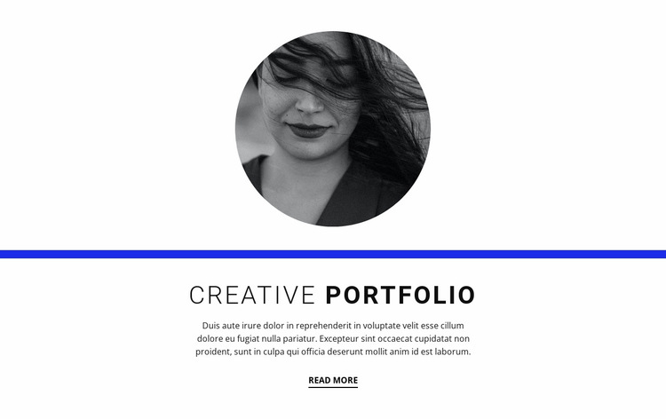Creative portfolio Website Builder Templates