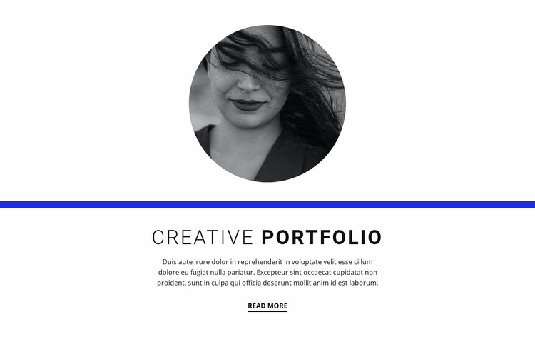 Creative Portfolio Website Template Creative Portfolio Website Template
