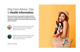 Dog Care Advice Html Web Page Template