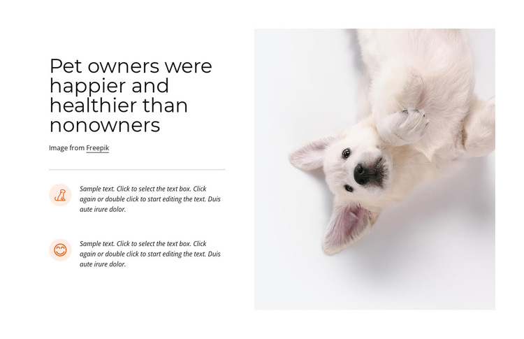 Pet ownership HTML5 Template