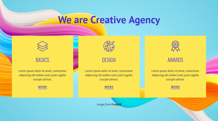 We are Creative Agency Web Design