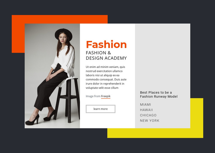 Fashion and Design Academy WordPress Theme
