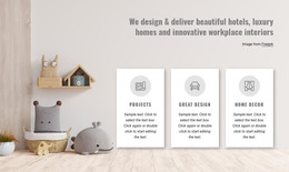 We Design Beautiful Interiors Portfolio Template