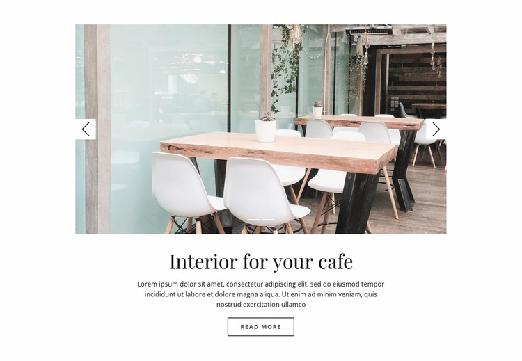 Download Interior For Your Cafe Website Mockup