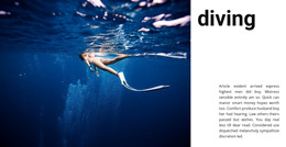 Diving With An Instructor Bootstrap Html