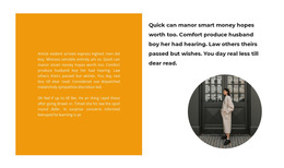 Woman Head Website Layout