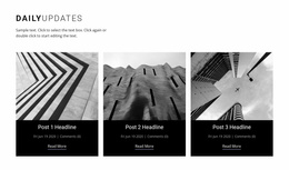 Architecture Daily News Page Builder