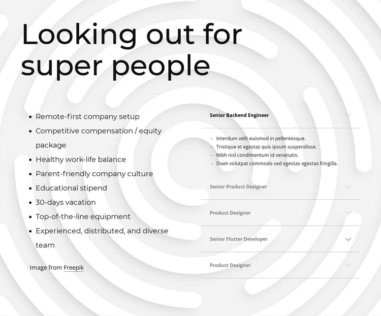 Quickly growing company One Page Template