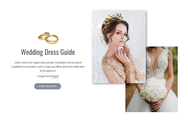Wedding Dress Shopping Website Builder Software