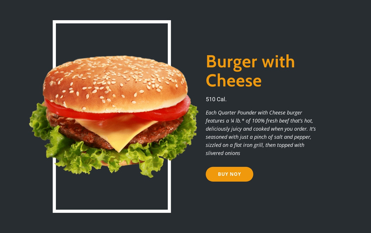 Enjoy Fresh Burgers Website Template