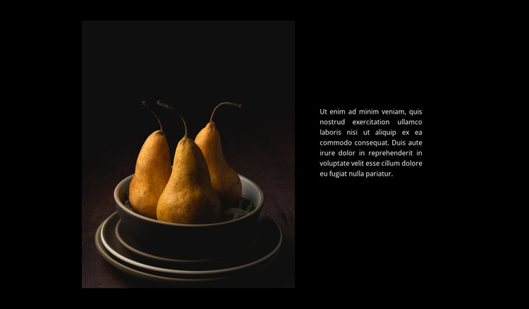 Pear desserts Website Template
