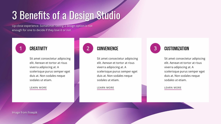 Benefits of Design Studio Website Template