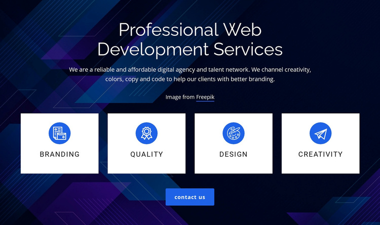 Web development services Template