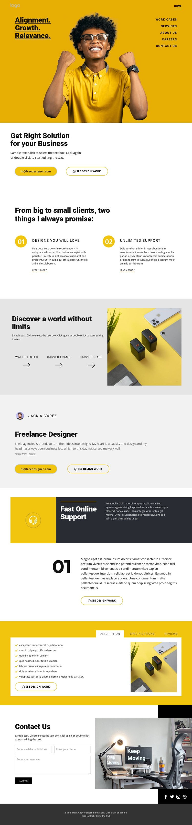 Quality is our goal CSS Template
