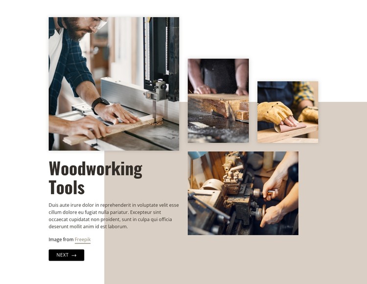 Woodworking industry CSS Template