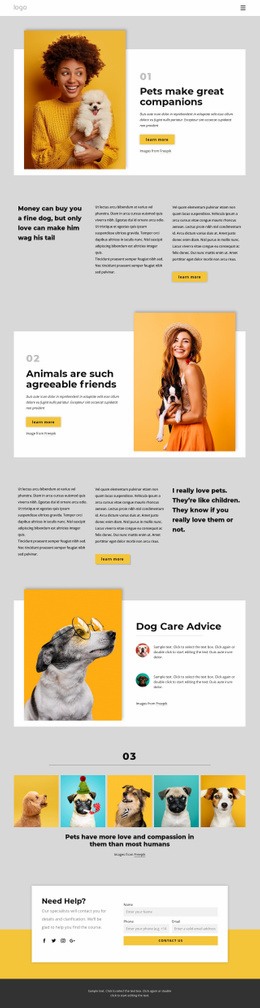 Pets & Animals Html Code Examples