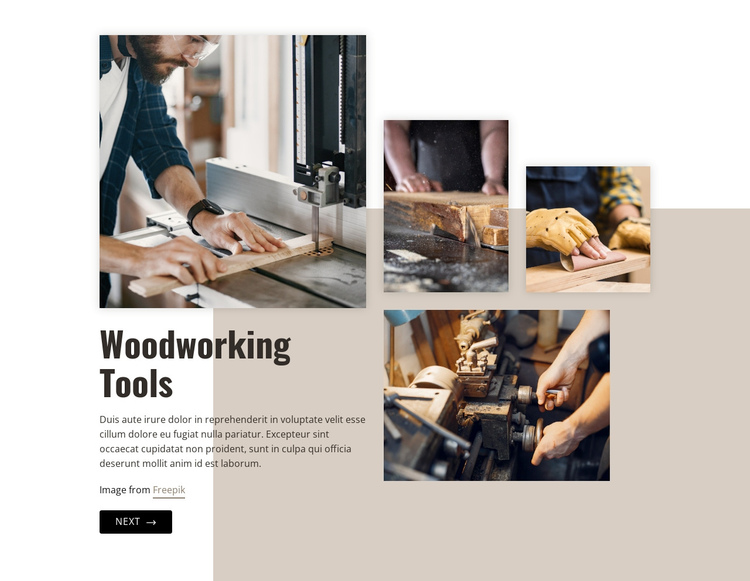 Woodworking industry Website Builder Software
