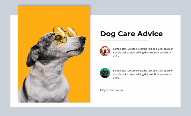 I really love pets Website Template