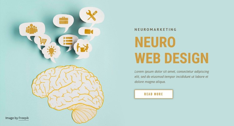 Neuromarketing web design CSS Template