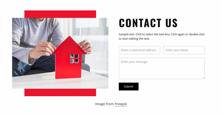 Contact our architects Website Mockup
