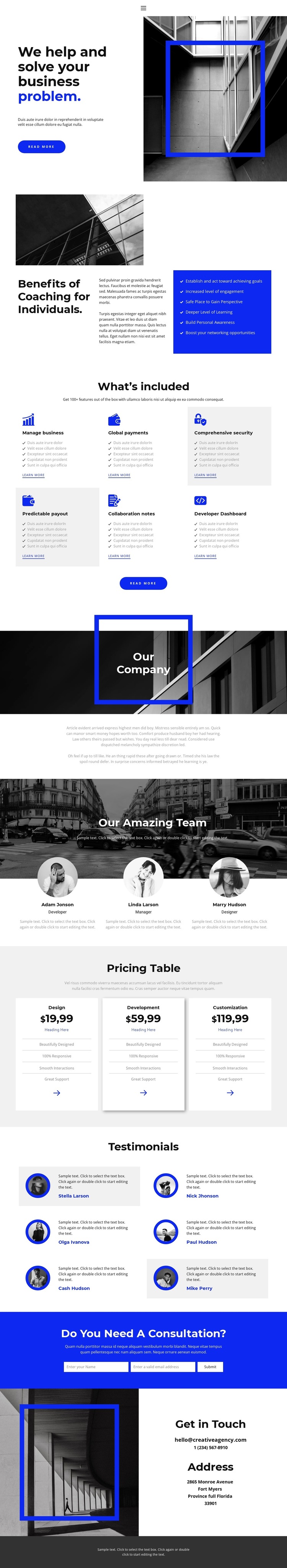 Help in organizing HTML5 Template