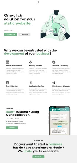 Client Web Page Designs