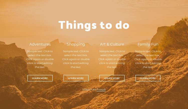 Adventures without limits Website Template