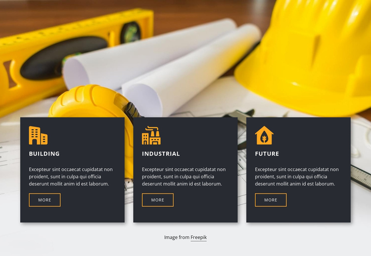 Building services and plans One Page Template