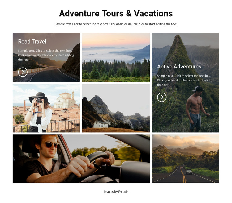 Vacations and great tours HTML Template