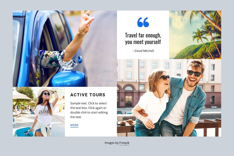 World tourism and travel One Page Template