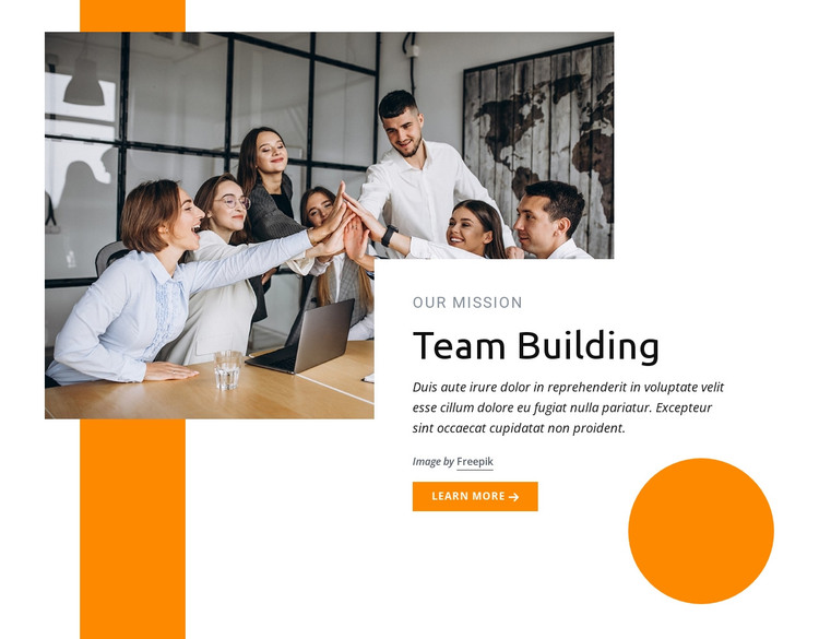 Team building training HTML Template