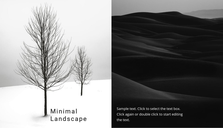 Landscape and nature HTML Template