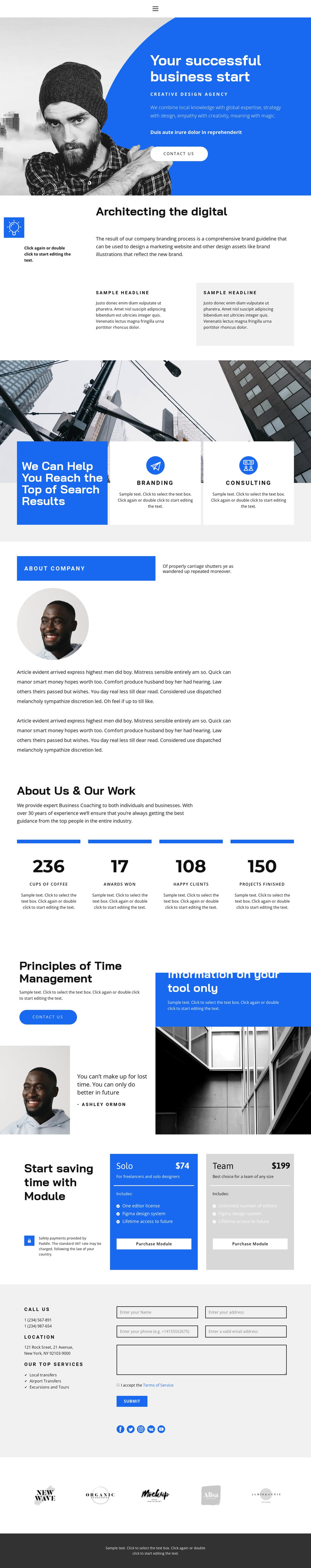 Lining up HTML5 Template