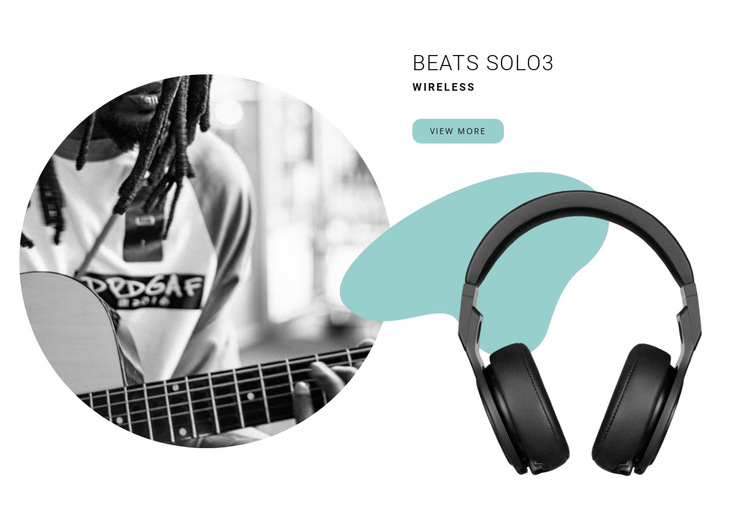 Best wireless headphones HTML5 Template