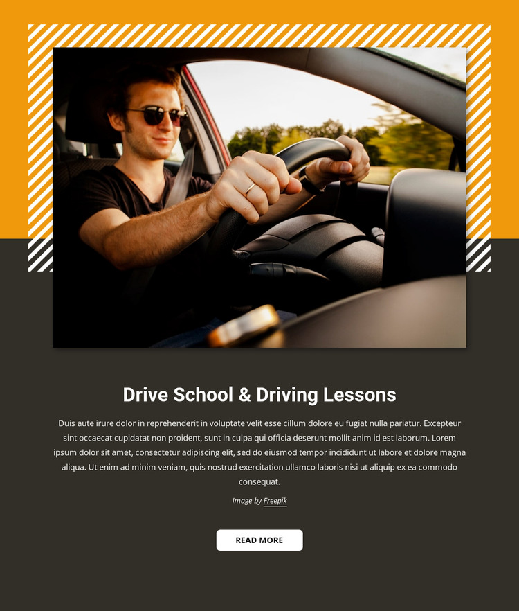 Car driving lessons WordPress Theme