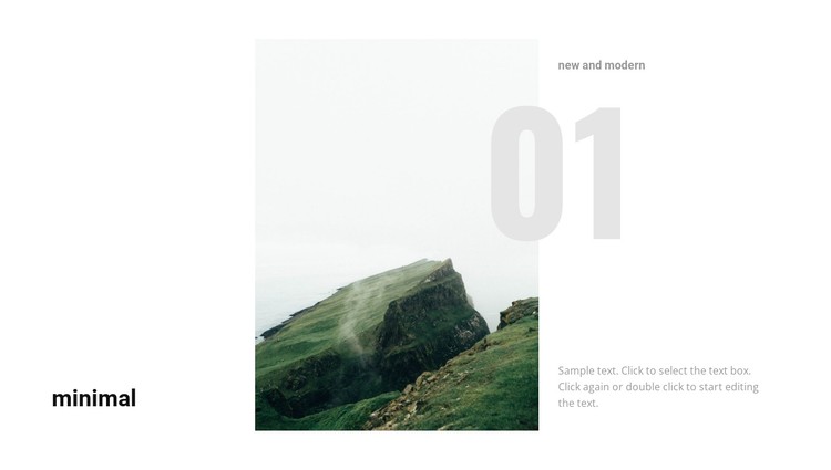 Beautiful mountain landscape CSS Template