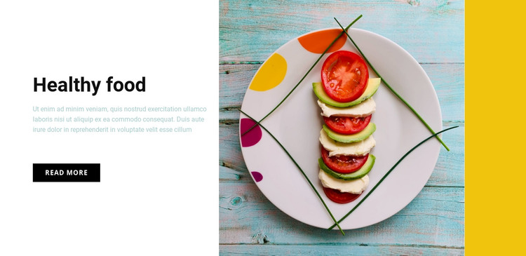 Healthy Food Cafe Web Design