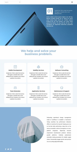 Get started with the free version Website Template