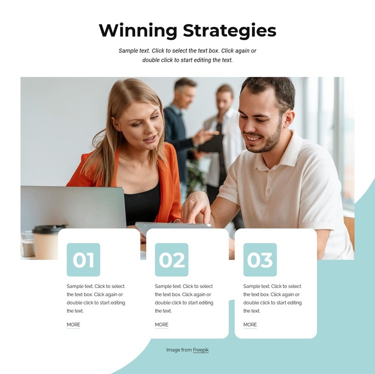 Winning business strategies HTML Template