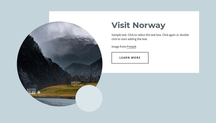 Our Norway trips Website Builder Software